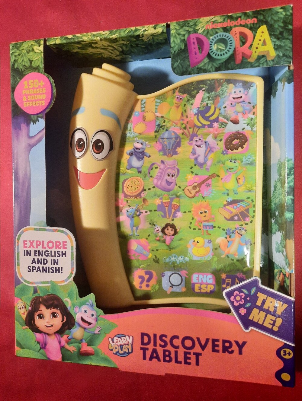 Dora Discovery Tablet Playset Explore In English And Spanish 150+ Phrases